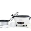 BLACK+DECKER Rice Cooker 6-Cup (Cooked) with Steaming Basket, Removable Non-Stick Bowl, White-2