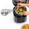 COSORI Rice Cooker 10 Cup, 24h Keep Warm, Non-stick Ceramic Inner Pot, 18 Functions Fuzzy Logic Rice Maker with Stainless Steel Steamer Basket, Sauté, Slow Cooker, Black-3